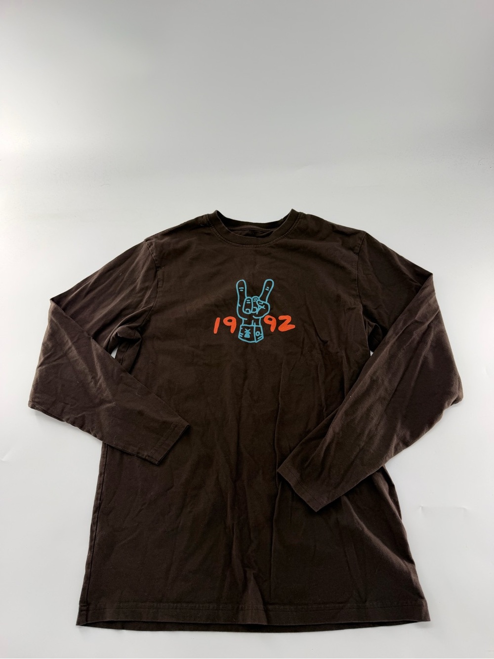 Dutch Bros Coffee World Tour Brown Long Sleeve T Shirt Small Men’s Women’s Tee